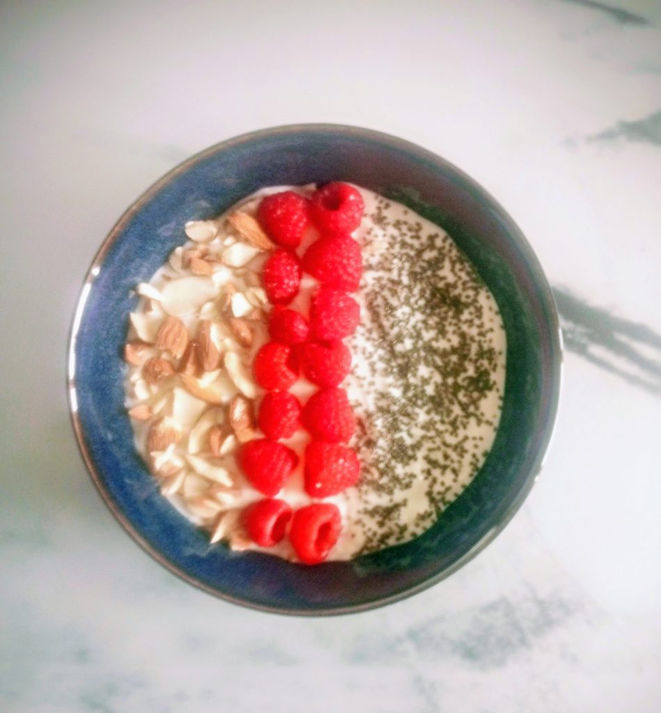 quark mit himbeeren