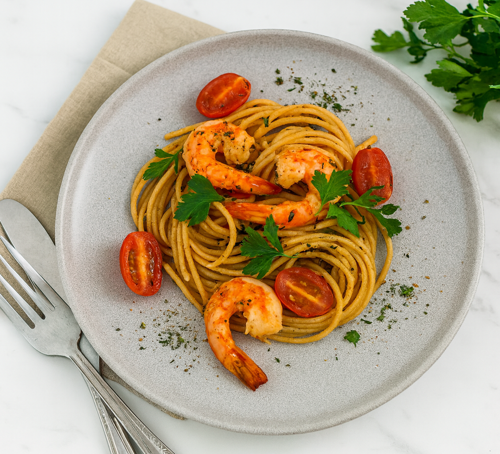 spaghettiemitgarnelen