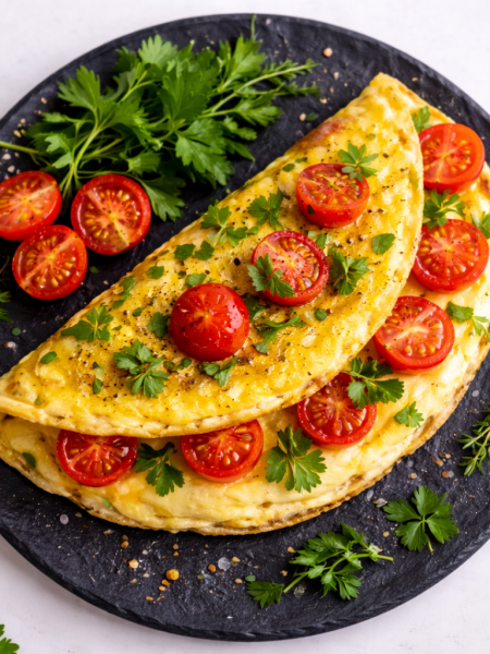 omlettmittomatefrühstücksideen