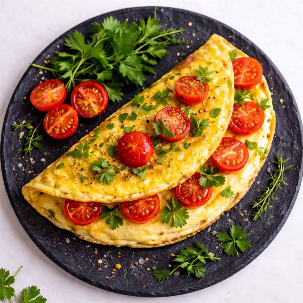 omlettmittomatefrühstücksideen